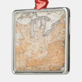 公共の負債、統計的な米国の石版 メタルオーナメント (左)