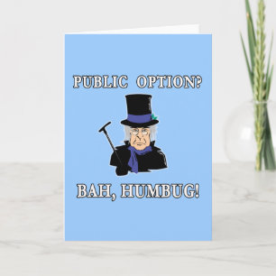 公共の選択か。 ばかばかしいBah! ScroogeのTシャツ シーズンカード