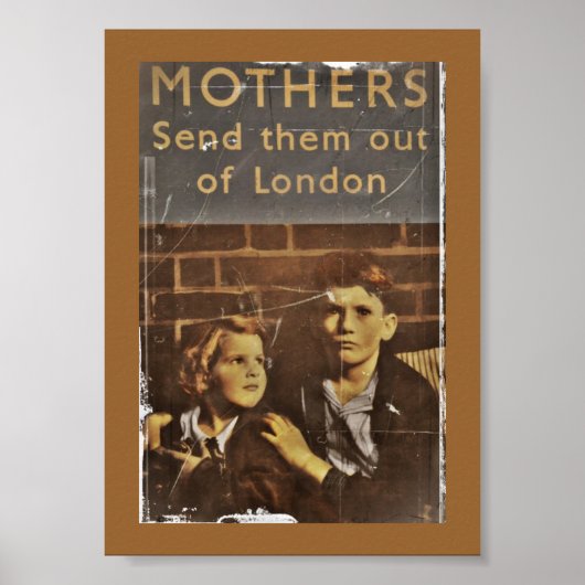 公共サービス「Children During Blitz」 ポスター (正面)