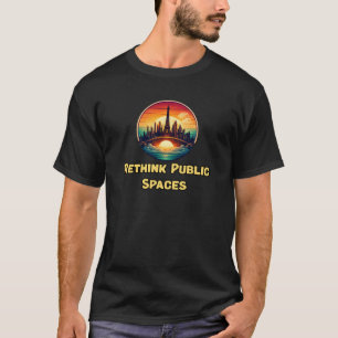 公共スペースの再考 革新的な都市デザイン Tシャツ