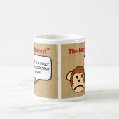 公共事業の発表-いじめっ子があないで下さい コーヒーマグカップ (中央)