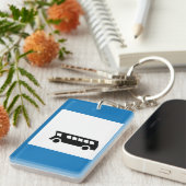 公共交通バストップスサイン都市交通 キーホルダー (正面右)