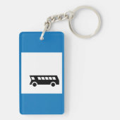 公共交通バストップスサイン都市交通 キーホルダー (裏面)