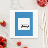 公共交通バストップスサイン都市交通 スタンダードランチョンナプキン (インサイチュ)