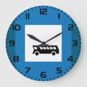 公共交通バストップスサイン都市交通 ラージ壁時計 (正面)