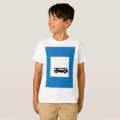 公共交通バストップスサイン都市交通 Tシャツ (正面フル)