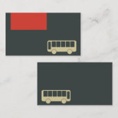 公共交通機関およびバスのための名刺 名刺 (正面/裏面)