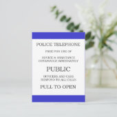 公共呼出し箱の印 ポストカード (スタンド正面)