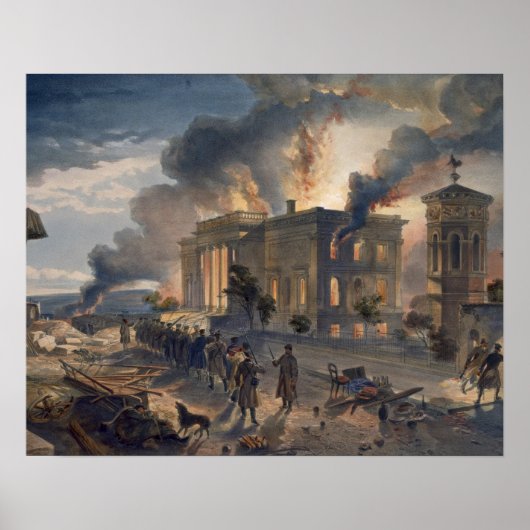 公共図書館と風の寺、プレート ポスター (正面)