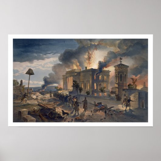 公共図書館と風の寺、プレート ポスター (正面)