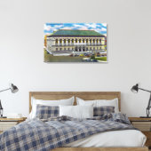 公共図書館の外観 キャンバスプリント (インサイチュ (寝室))