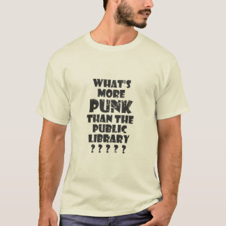 公共図書館よりパンクが多い Tシャツ