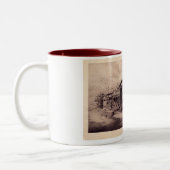 公共図書館、ニューヨークシティのヴィンテージ ツートーンマグカップ (左)