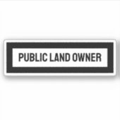 公共土地所有者 シール (正面)
