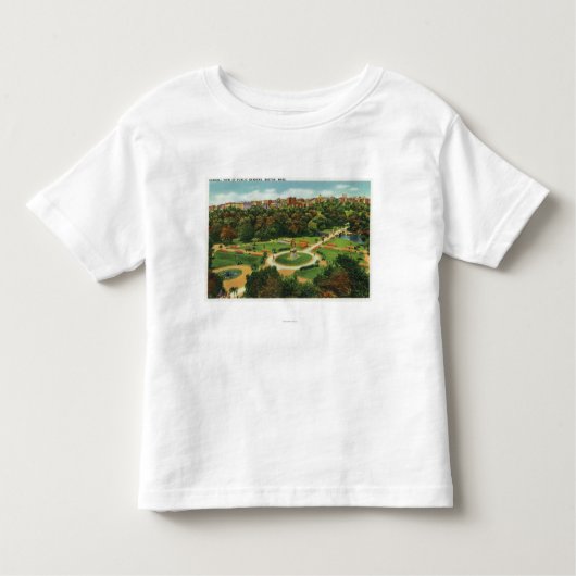 公共庭の空中写真# 2 トドラーTシャツ (正面)