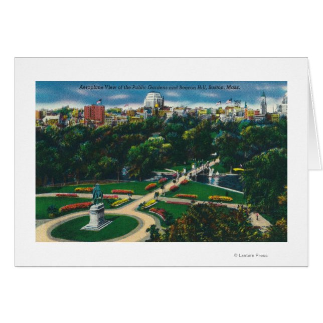 公共庭園の空中表示ビーコンヒル (正面横)