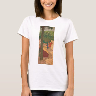 公共庭: 若い女の子の遊ぶこと Tシャツ