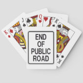 公共道路標識の終わり トランプ (裏面)