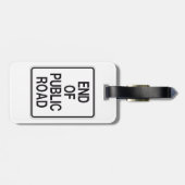 公共道路標識の終わり ラゲッジタグ (裏面横)