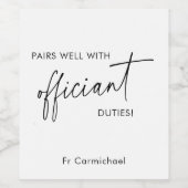 公務の贈り物とうまく組結婚み合わせる ワインラベル (シングルラベル)