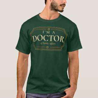 公務博士学位PhD卒業Gif Tシャツ