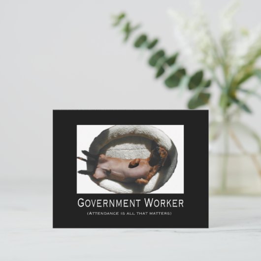 公務員おもしろいはがき ポストカード (スタンド正面)