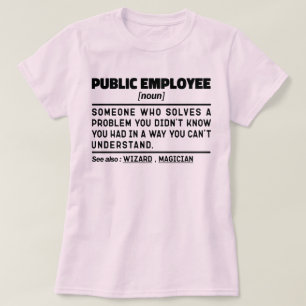 公務員の名詞民事サービスパパユーモア Tシャツ