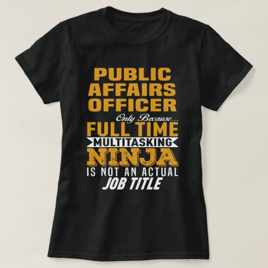 公務官 Tシャツ (デザイン正面)