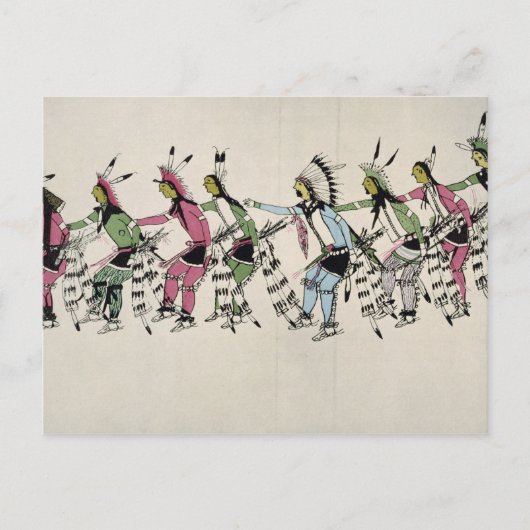 公営の踊り武者ヘドッグ(ink)を称える ポストカード (正面)