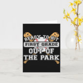 公園から1年生を出る – 学校に戻る カード (黄色い花)