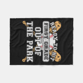 公園から1年生を出る – 学校に戻る フリースブランケット (正面(横))