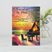 公園でのコンサート 招待状 (スタンド正面)