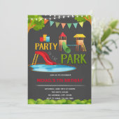 公園でのパーティーの招待状 招待状 (スタンド正面)