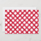 公園でのピクニックの夏の誕生日パーティー 招待状 (裏面)