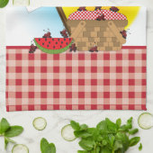 公園でのピクニック |パーソナライズされた | キッチンタオル (折り畳み)