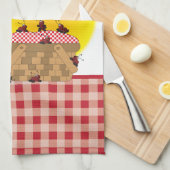 公園でのピクニック |パーソナライズされた | キッチンタオル (四つ折り)