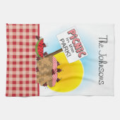 公園でのピクニック |パーソナライズされた | キッチンタオル (横)