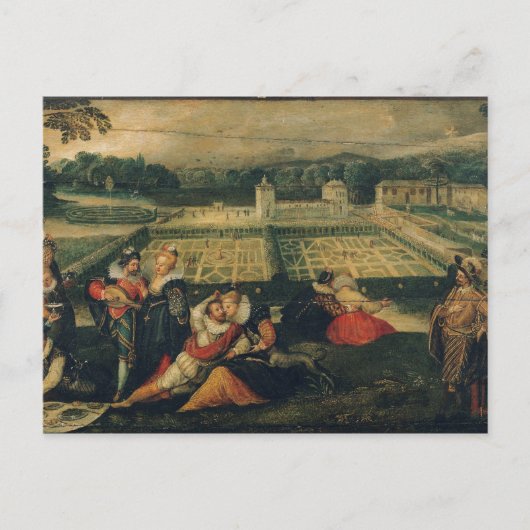 公園でのピクニック ポストカード (正面)