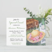 公園でのロマンチックなピクニックパーティーの招待状 招待状 (スタンド正面)