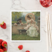 公園でのロマンチックな会話 スタンダードランチョンナプキン (インサイチュ)