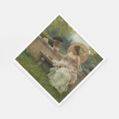 公園でのロマンチックな会話 スタンダードランチョンナプキン (角)