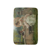 公園でのロマンチックな会話 バスマット (正面縦)