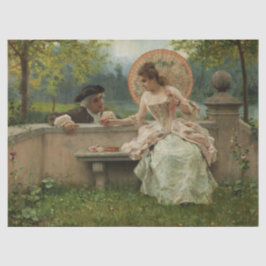 公園でのロマンチックな会話 薄葉紙