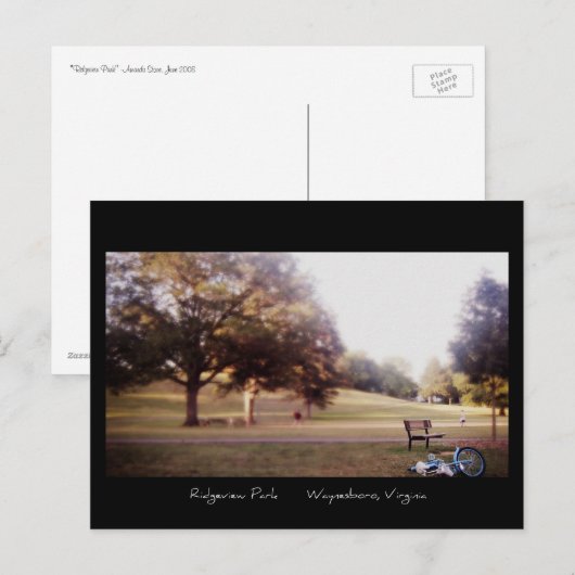 公園での一日 - ポストカード (正面/裏面)