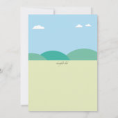 公園での一日 招待状 (裏面)