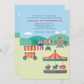 公園での一日 招待状 (正面/裏面)