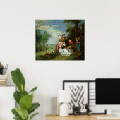 公園での会話 ポスター (ホームオフィス)