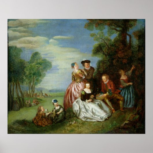 公園での会話 ポスター (正面)