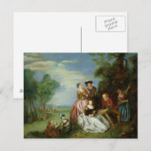 公園での会話 ポストカード (正面/裏面)