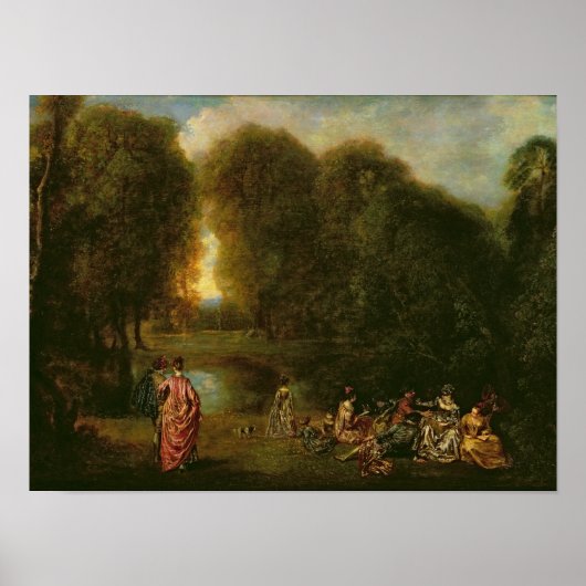 公園での会議 ポスター (正面)